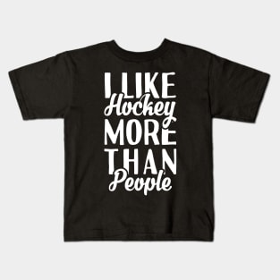 I Like Hockey Kids T-Shirt